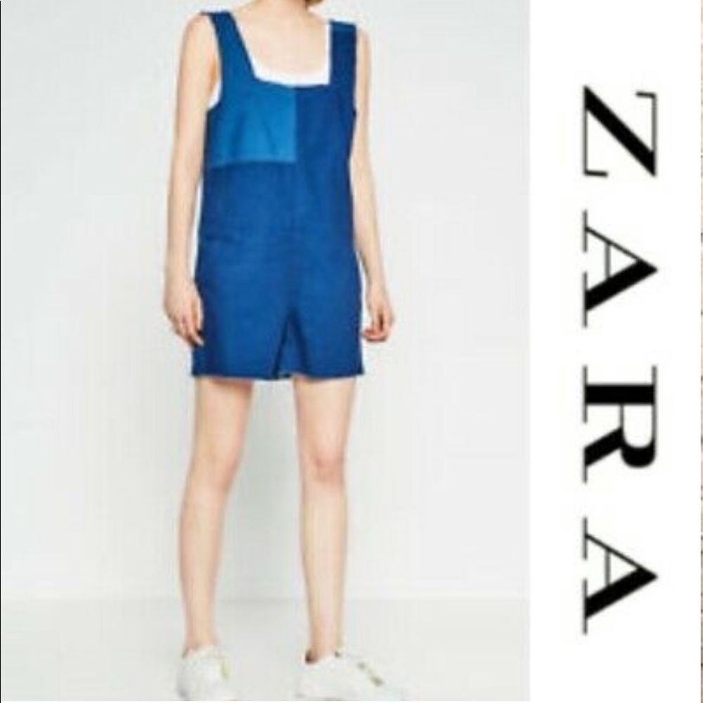 Zara | Denim Romper